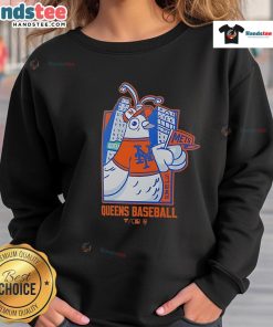 Alt Text: Nice New York Mets pigeon design sweatshirt, perfect for baseball fans in Queens, showcasing team spirit and style.