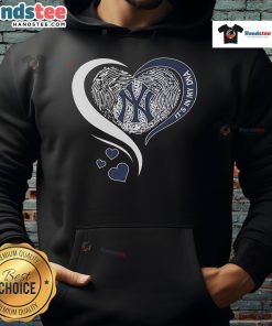 2025 Nice New York Yankees hoodie with heart design, showcasing team spirit and style for fans.
