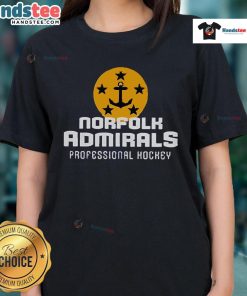 Nice Norfolk Admirals 2025 ECHL Kelly Cup Playoffs ladies tee featuring team colors and logo for fans.