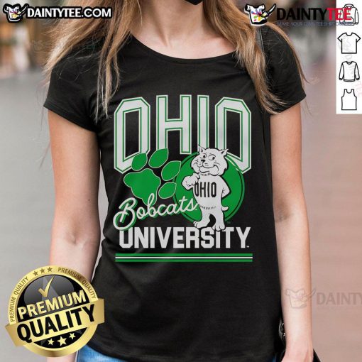 Nice Ohio University Rufus Ladies Tee featuring a stylish design with the Ohio University mascot, perfect for fans.