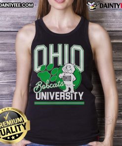 Ohio University Rufus tank top featuring vibrant colors, perfect for fans and students showcasing school spirit.