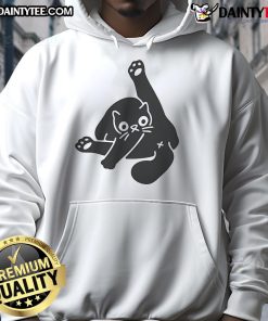 Cozy 'Nice Ok Super Day Cat Butt Hoodie' featuring a playful cat design, perfect for cat lovers and casual wear.