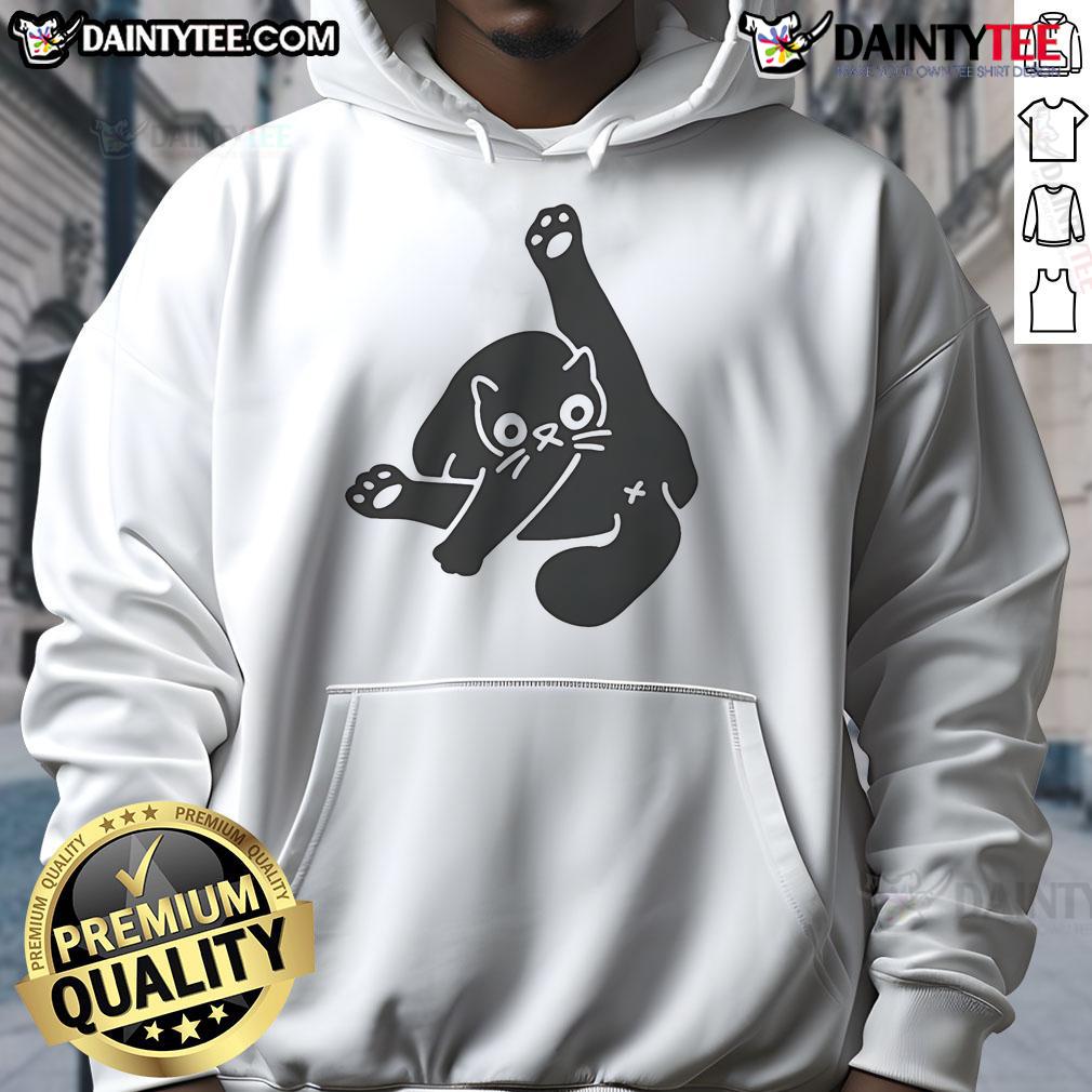 Nice Ok Super Day Cat Butt Hoodie Cozy 'Nice Ok Super Day Cat Butt Hoodie' featuring a playful cat design, perfect for cat lovers and casual wear.