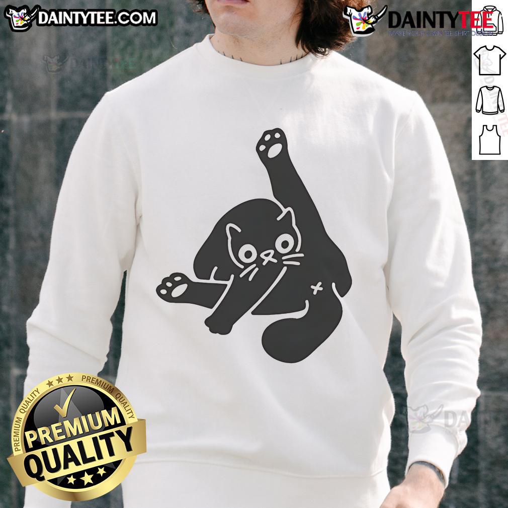 Nice Ok Super Day Cat Butt Sweatshirt Funny 'Nice Ok Super Day' cat butt sweatshirt, perfect for cat lovers and quirky fashion enthusiasts.