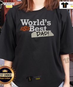 Nice Oklahoma State Cowboys World's Best Dad Ladies Tee featuring a stylish design perfect for proud fans.