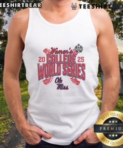 Nice Ole Miss Rebels 2025 NCAA Softball Women's College World Series tank top in red, perfect for fans and athletes.