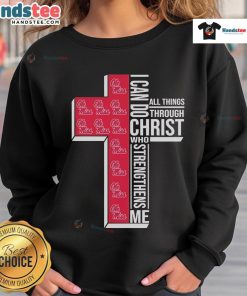 Nice Ole Miss Rebels sweatshirt featuring 'I Can Do All Things Through Christ' empowering design for fans.