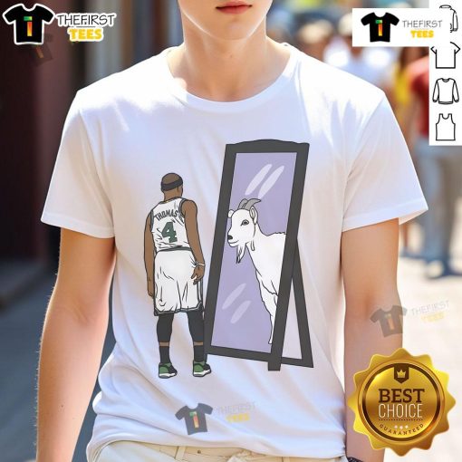 Alt Text: Nice Original Isaiah Thomas Mirror Goat T-Shirt featuring a stylish design celebrating the basketball legend.