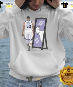 Stephen Curry GOAT mirror hoodie featuring a stylish design, perfect for fans and basketball enthusiasts.
