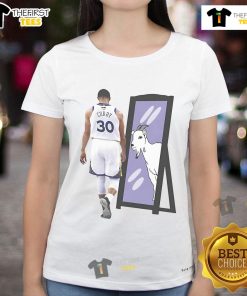 Nice Original Stephen Curry GOAT Mirror Ladies Tee featuring a stylish design perfect for fans and casual wear.