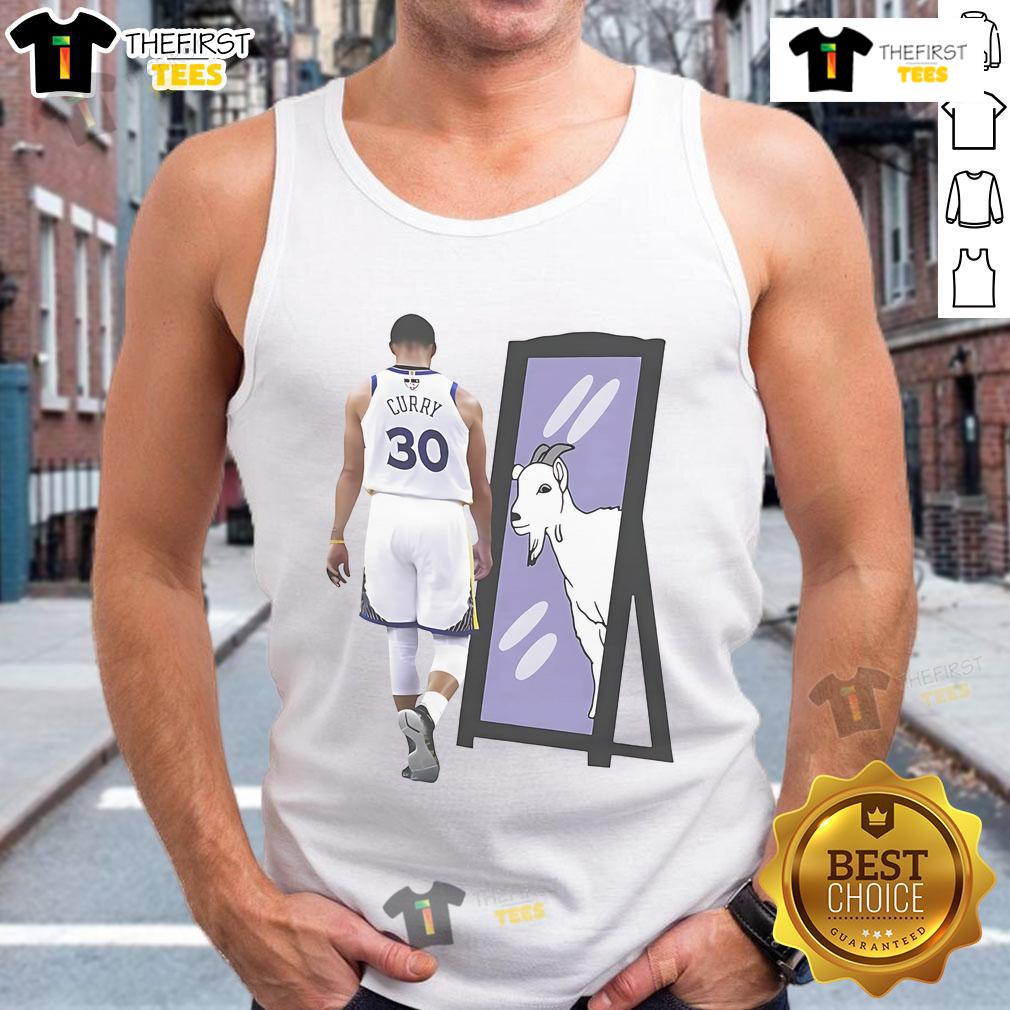 Nice Original Stephen Curry Goat Mirror Tank Top Alt Text: Stephen Curry GOAT mirror tank top featuring a stylish design, perfect for basketball fans and casual wear.