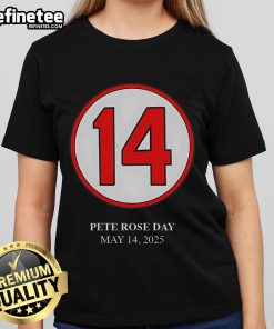 Nice Pete Rose Day May 14 2025 Ladies Tee featuring vibrant design and tribute to baseball legend Pete Rose.