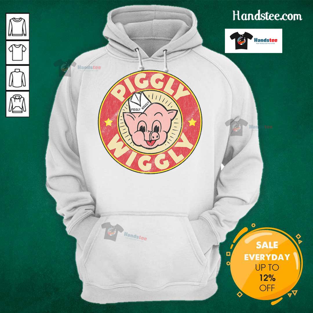 Nice Piggly Wiggly Vintage Retro Hoodie Alt Text: Vintage retro hoodie featuring a colorful Piggly Wiggly logo, perfect for nostalgic fashion lovers.