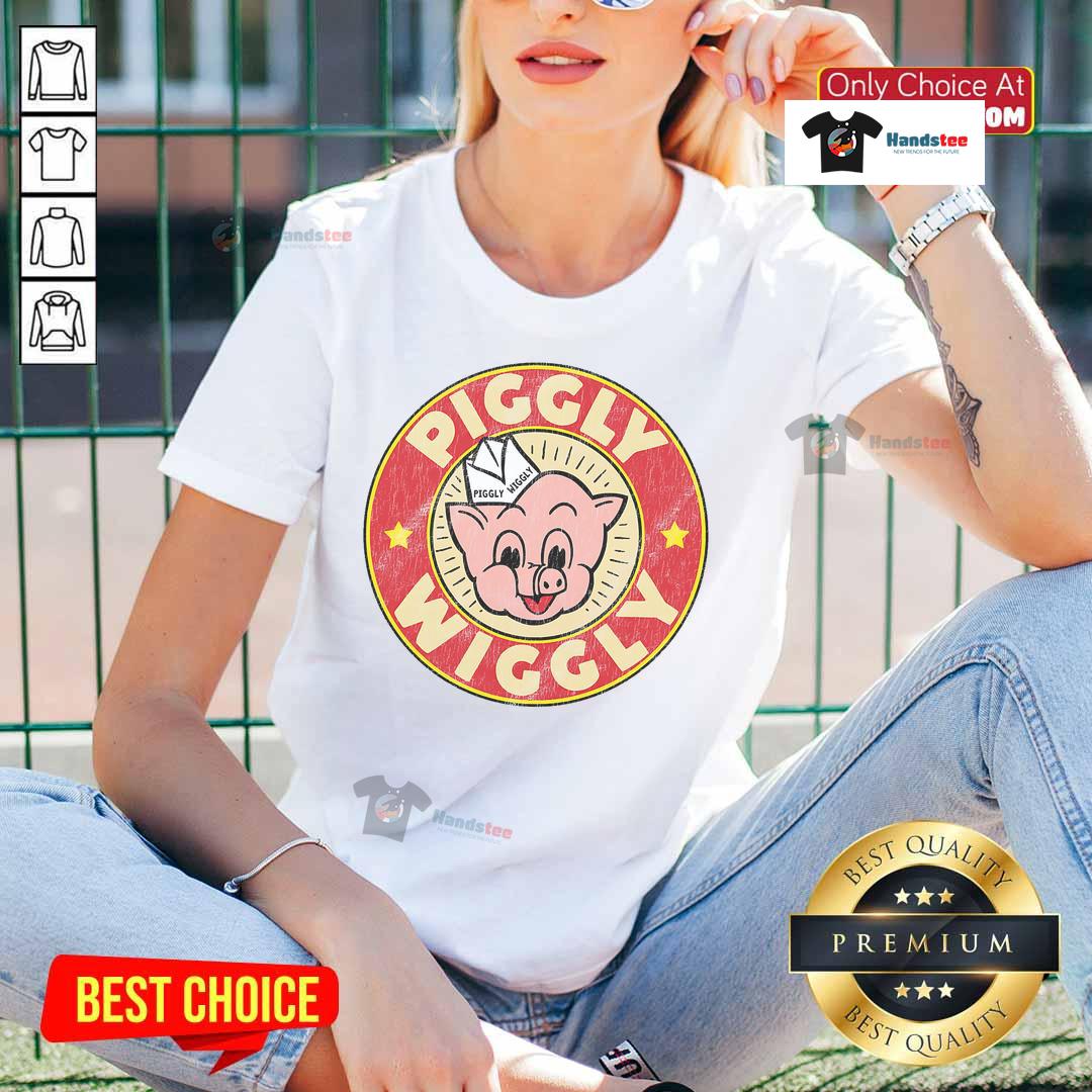 Nice Piggly Wiggly Vintage Retro Ladies Tee Vintage retro ladies tee featuring the Nice Piggly Wiggly logo, perfect for casual wear and nostalgic style.