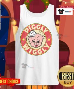 Vintage retro tank top featuring a colorful Nice Piggly Wiggly design, perfect for casual summer outfits.