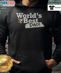 Nice Pittsburgh Penguins World's Best Dad Hoodie in black, perfect for sports fans and Father's Day gifts.