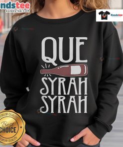 Cozy Nice-Que Syrah Syrah sweatshirt featuring a stylish design, perfect for wine lovers and casual wear enthusiasts.