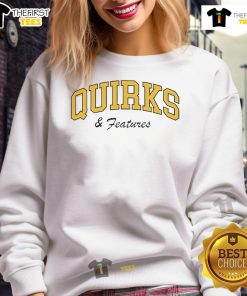 Cozy Nice Quirks and Features sweatshirt showcasing unique design and vibrant colors, perfect for casual outfits.
