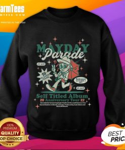 Men's black Nice Rare Mayday Parade sweatshirt available in all sizes, perfect for fans of the band.
