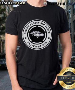 Nice Ravens United States Air Force Military Appreciation Night T-Shirt featuring bold graphics and patriotic colors.