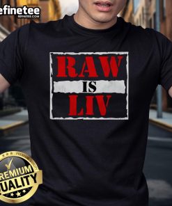 Liv Morgan T-Shirt featuring 'Nice Raw' design, perfect for wrestling fans and stylish casual wear.