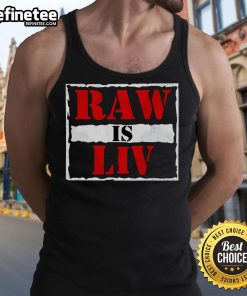 Liv Morgan wearing a stylish Nice Raw tank top, showcasing her fashion sense and vibrant personality.