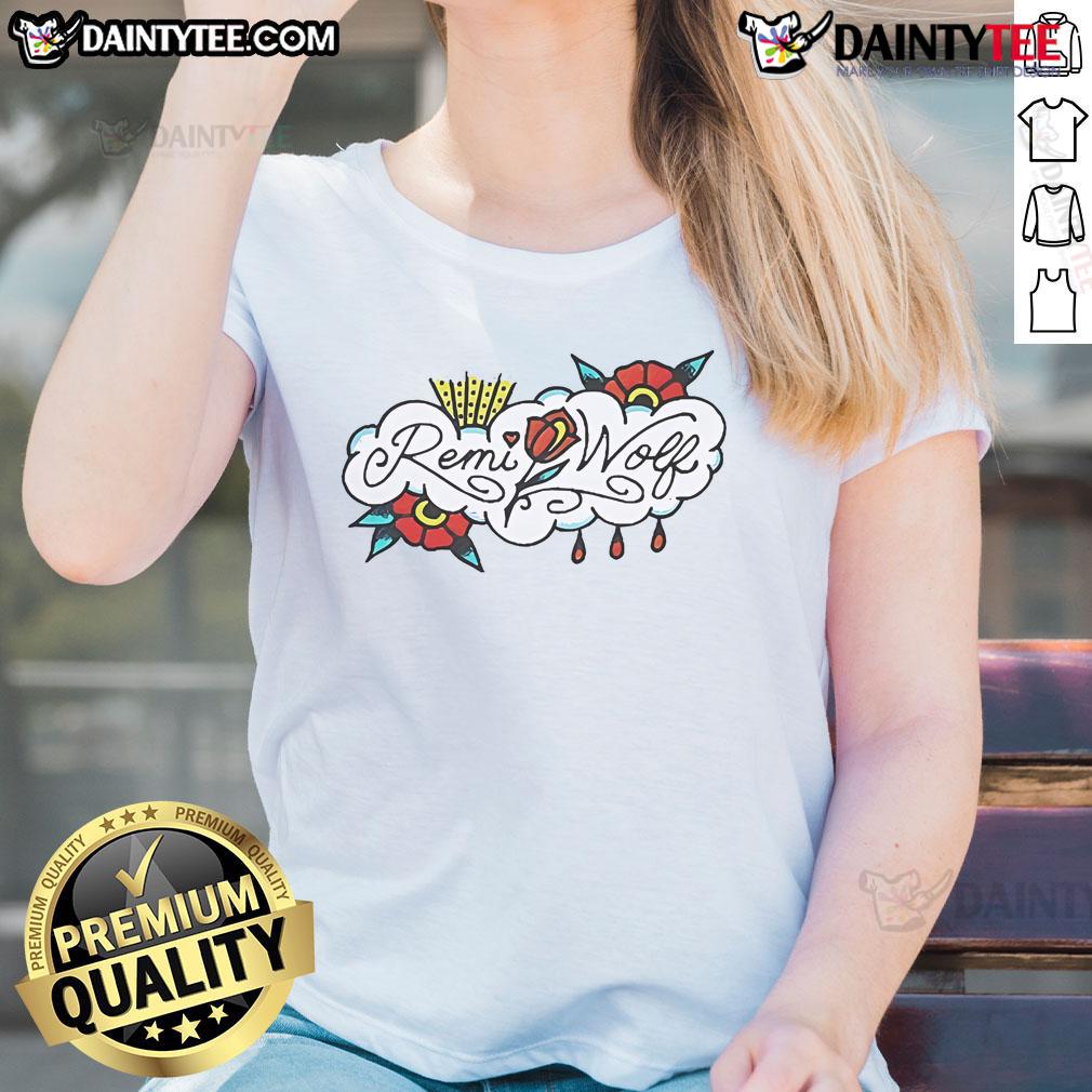 Nice Remi Wolf Flower Ladies Tee Nice Remi Wolf Flower Ladies Tee featuring vibrant floral design, perfect for casual and stylish women's wear.