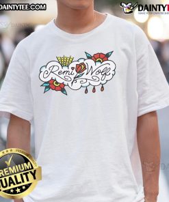 Remi Wolf Flower T-Shirt featuring a vibrant floral design, perfect for casual wear and music fans.