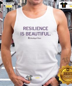 Nice Resilience is Beautiful amethyst place tank top featuring a vibrant design perfect for casual wear and self-expression.