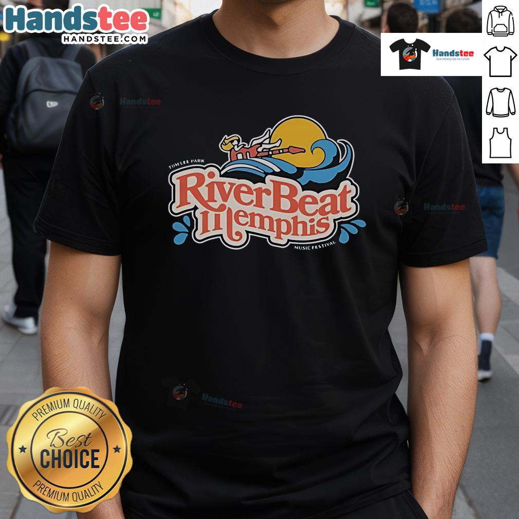 Nice Riverbeat Memphis Mempho Adventure Tom Lee Park Music Festival T Shirt Memphis music festival T-shirt featuring Nice Riverbeat design for the Mempho Adventure at Tom Lee Park.