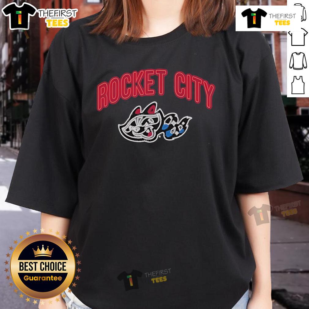 Nice Rocket City Trash Pandas Neon Ladies Tee