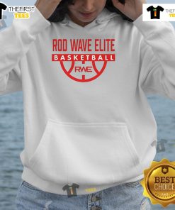 Nice Rod Wave Elite Basketball RWE Hoodie in black, featuring stylish design and comfortable fit for sports enthusiasts.