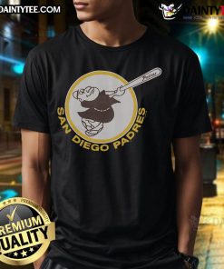Alt Text: Nice San Diego Padres '69 T-Shirt featuring vintage design and team logo, perfect for baseball fans and collectors.