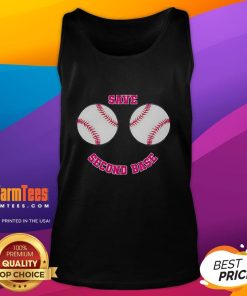 Nice Save Second Base Tank Top featuring a stylish graphic design, perfect for baseball fans and casual summer wear.