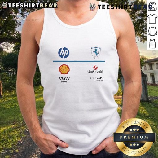 Stylish Scuderia Ferrari F1 New 2025 tank top featuring iconic logo, perfect for racing fans and casual wear.