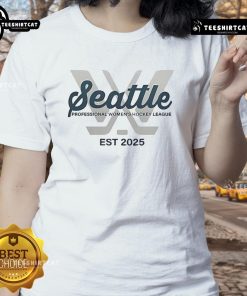 Nice Seattle Professional Women's Hockey League Est 2025 ladies tee showcasing team spirit and style.