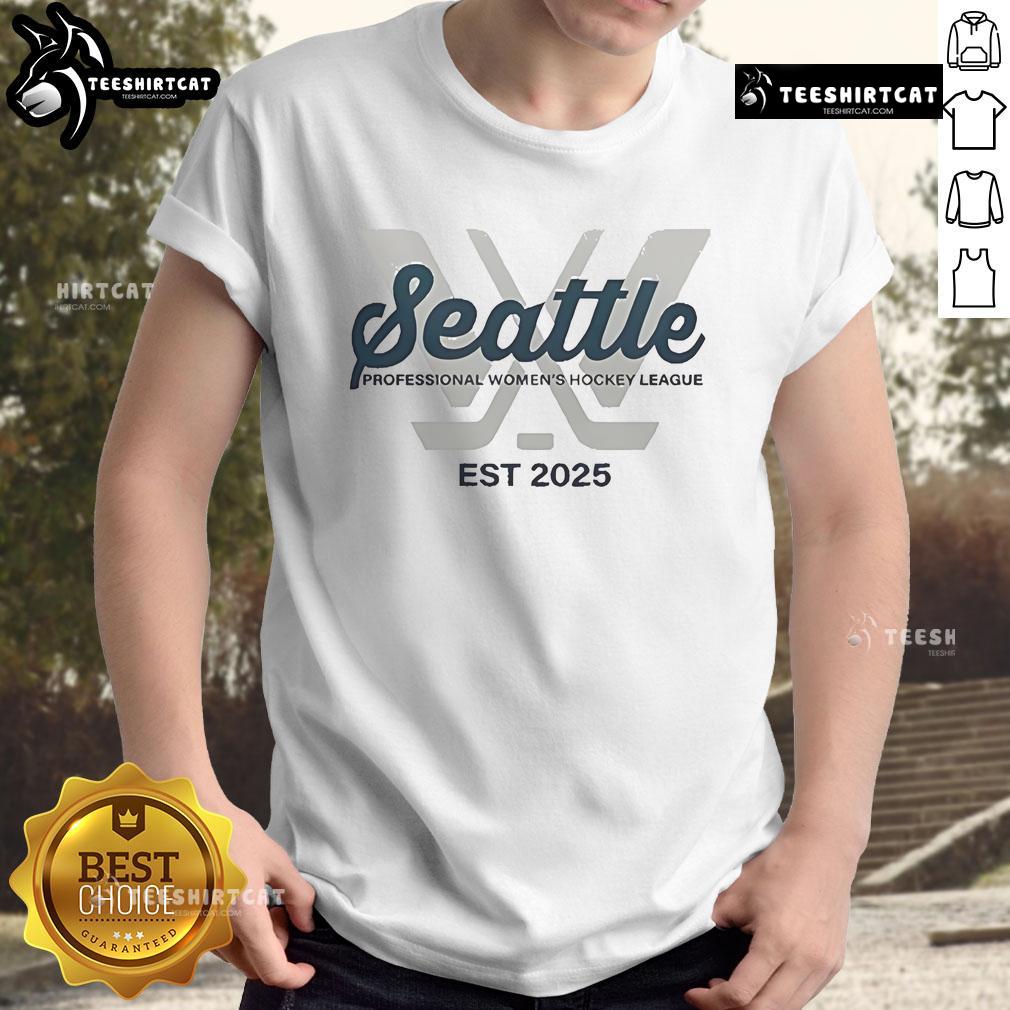 Nice Seattle Professional Women'S Hockey League Est 2025 T Shirt Seattle Professional Women's Hockey League T-Shirt, established 2025, featuring bold graphics and a stylish design.