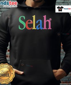 Colorful Nice-Selah.org hoodie displayed on a mannequin, showcasing vibrant design and comfortable fit.