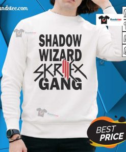 Stylish Nice Shadow Wizard Skrillex Gang sweatshirt featuring bold graphics and a trendy design for fans.