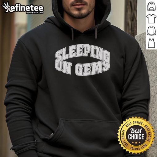 Nice Sleeping on Gems logo hoodie featuring a stylish design and vibrant colors, perfect for cozy, casual wear.