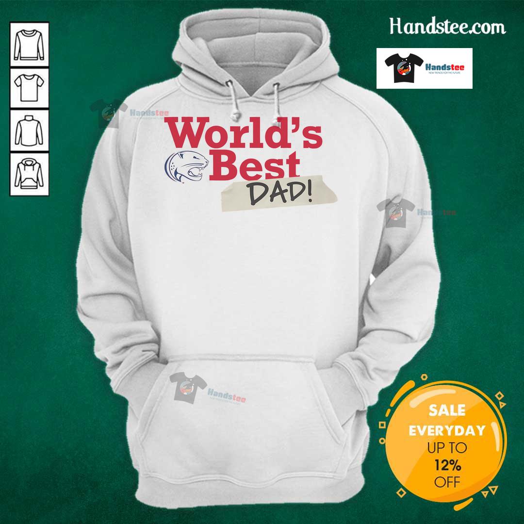 Nice South Alabama Jaguars World'S Best Dad Hoodie Nice South Alabama Jaguars World's Best Dad Hoodie in navy blue, perfect for fans and proud dads.