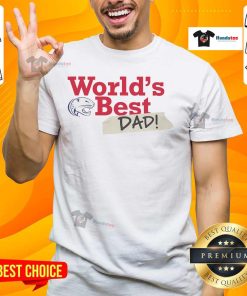South Alabama Jaguars World's Best Dad T-Shirt featuring bold graphics and vibrant colors, perfect for Father's Day.