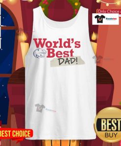 South Alabama Jaguars World's Best Dad tank top in vibrant colors, perfect for proud dads and sports fans.