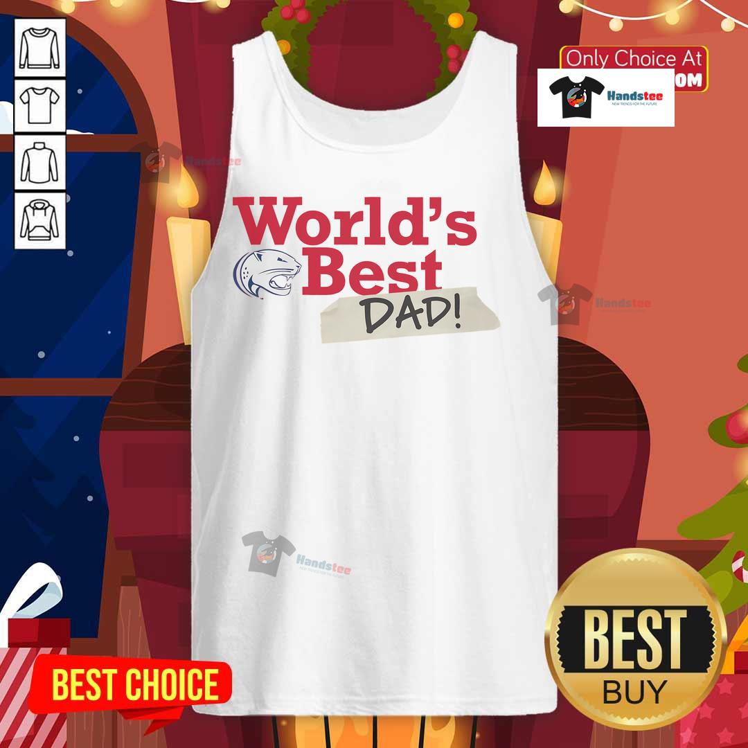 Nice South Alabama Jaguars World'S Best Dad Tank Top South Alabama Jaguars World's Best Dad tank top in vibrant colors, perfect for proud dads and sports fans.