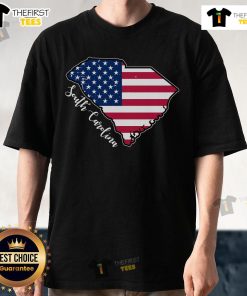 Nice South Carolina United States Map T-Shirt featuring a detailed graphic of South Carolina with vibrant colors.