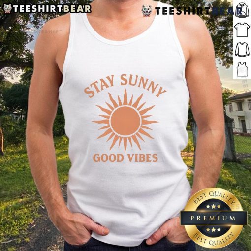 Nice Stay Sunny Good Vibes Tank Top in vibrant colors, perfect for summer days and casual outings.