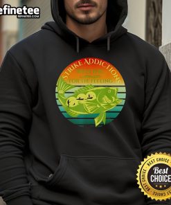 Nice Strike Addictions Reeling For The Feeling Hoodie in black, featuring stylish graphics and a comfortable fit.