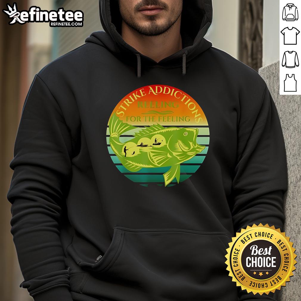Nice Strike Addictions Reeling For The Feeling Hoodie Nice Strike Addictions Reeling For The Feeling Hoodie in black, featuring stylish graphics and a comfortable fit.
