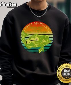 Alt Text: Cozy Nice Strike Addictions sweatshirt featuring Reeling for the Feeling design, perfect for casual wear.