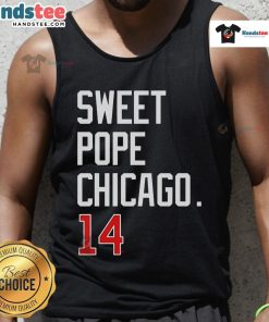 Nice Sweet Pope Chicago 14 Tank Top featuring vibrant graphics and a stylish design perfect for summer outings.